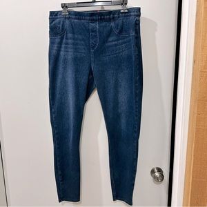 Spanx Ankle Skinny Denim Jeans XL Midnight Shade